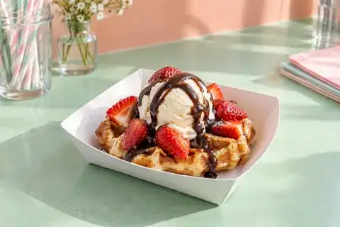 Mini Waffle Sundae