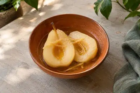 Ginger Poached Pear