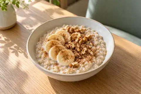 Warm Cinnamon Oats served as a single listed menu portion