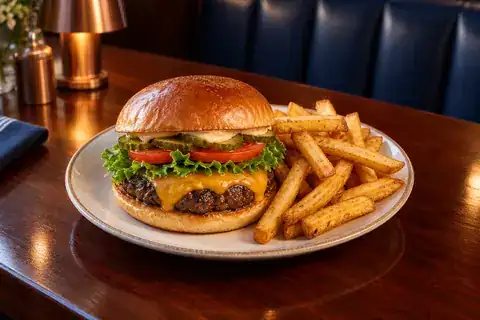 Copper Rail Cheeseburger