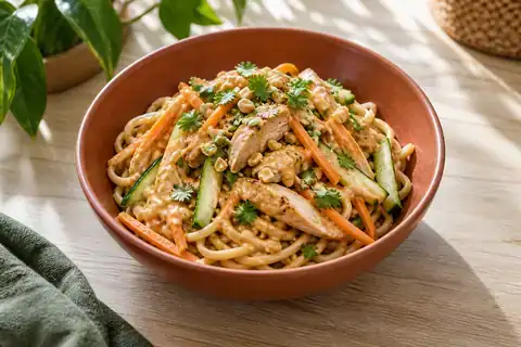Peanut Chicken Noodles