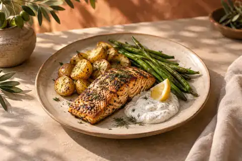 Herb Salmon Plate